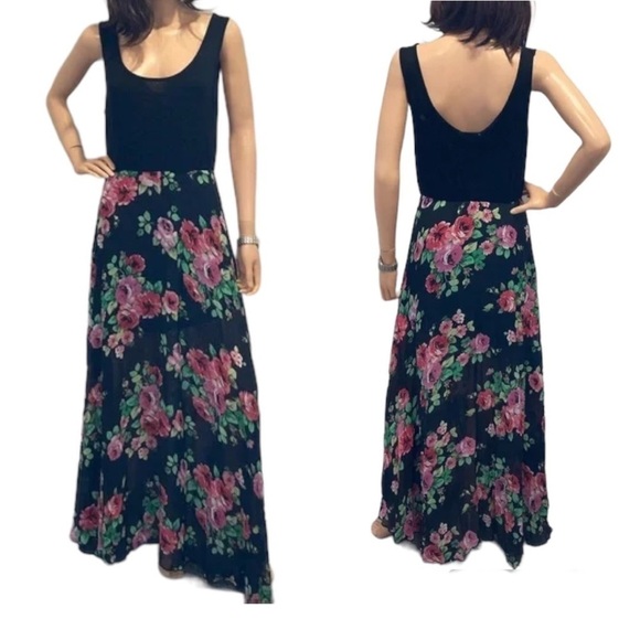Romeo & Juliet Couture Women’s Floral Print Maxi Dress Size S - Picture 1 of 15